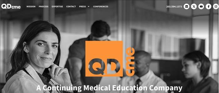 QDCME website screenshot